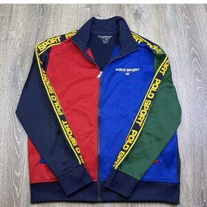 Polo Ralph Lauren Sport Side Stripe High Neck Track Jacket & Pants Color Block